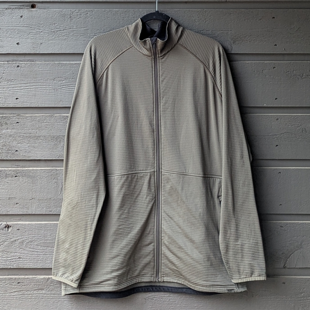 5.11 Tactical Stratos Full Zip Grid Fleece Jacket Size XL Gray Green